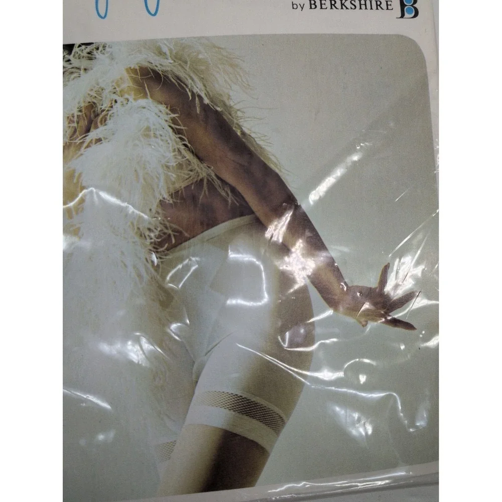 VNTG SEALED NEW😍Berkshire Engagement Panty Girdle Stocking Combination L White